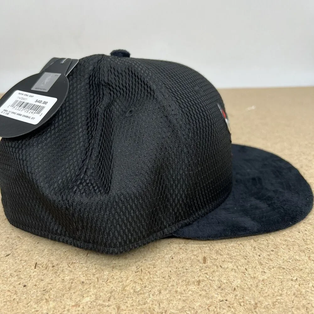 NEW sz 7 7/8 New Era Chicago Bulls 59Fifty Velvet Bill Metallic Logo
